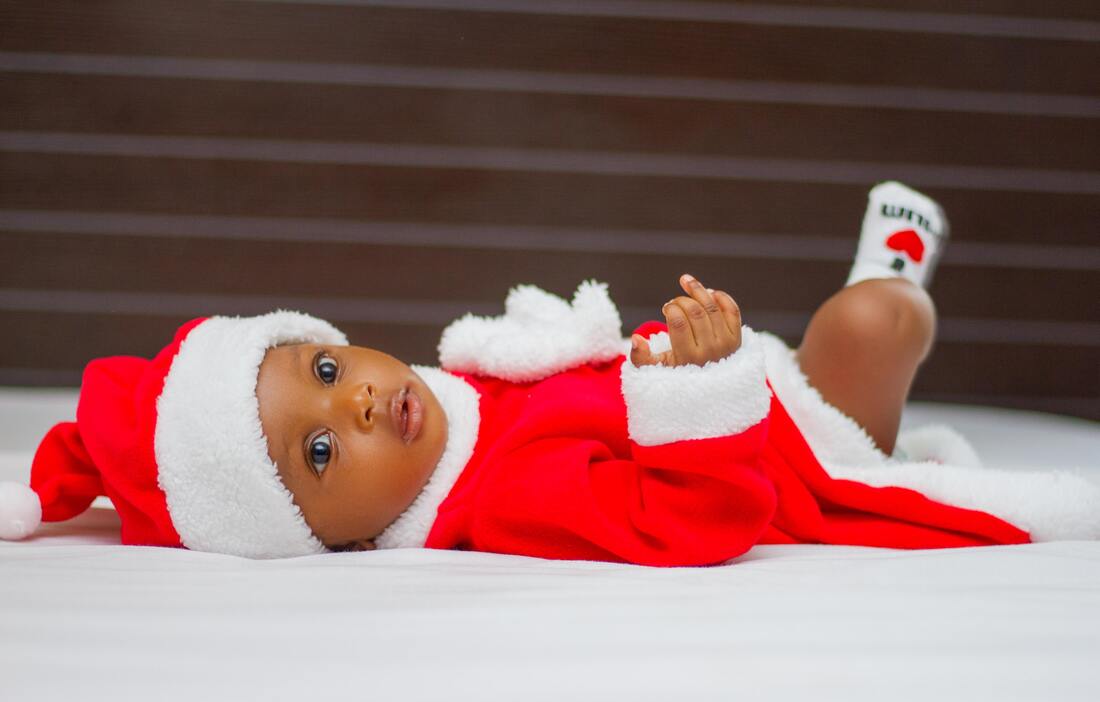 baby in santa costume, the greater fort lauderdale diaper bank